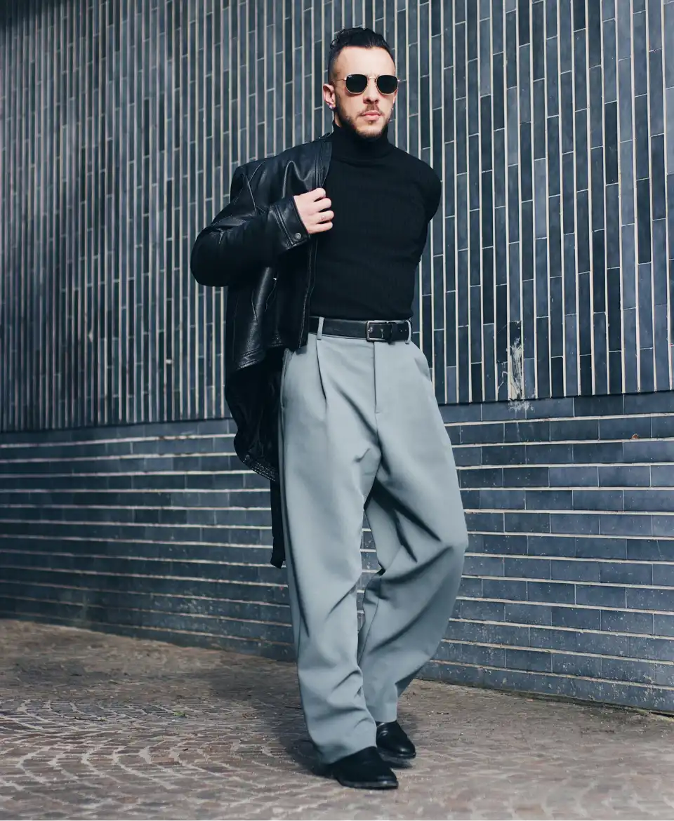 Men's Straight-Cut Dress Pants